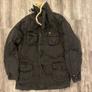 Rare Vintage Scotch & Soda Military with removable fleece liner